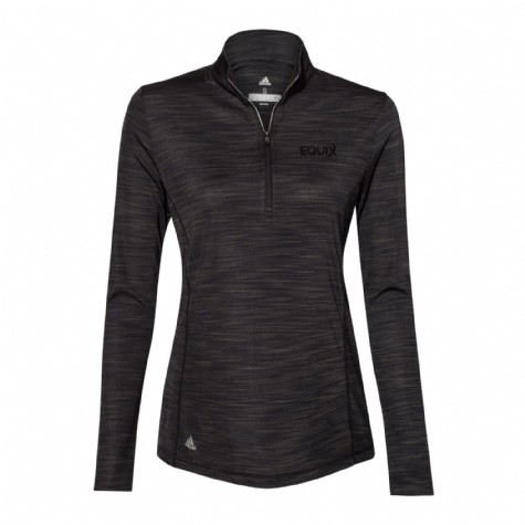 Adidas Ladies Lightweight Melange 1/4 Zip Pullover #3